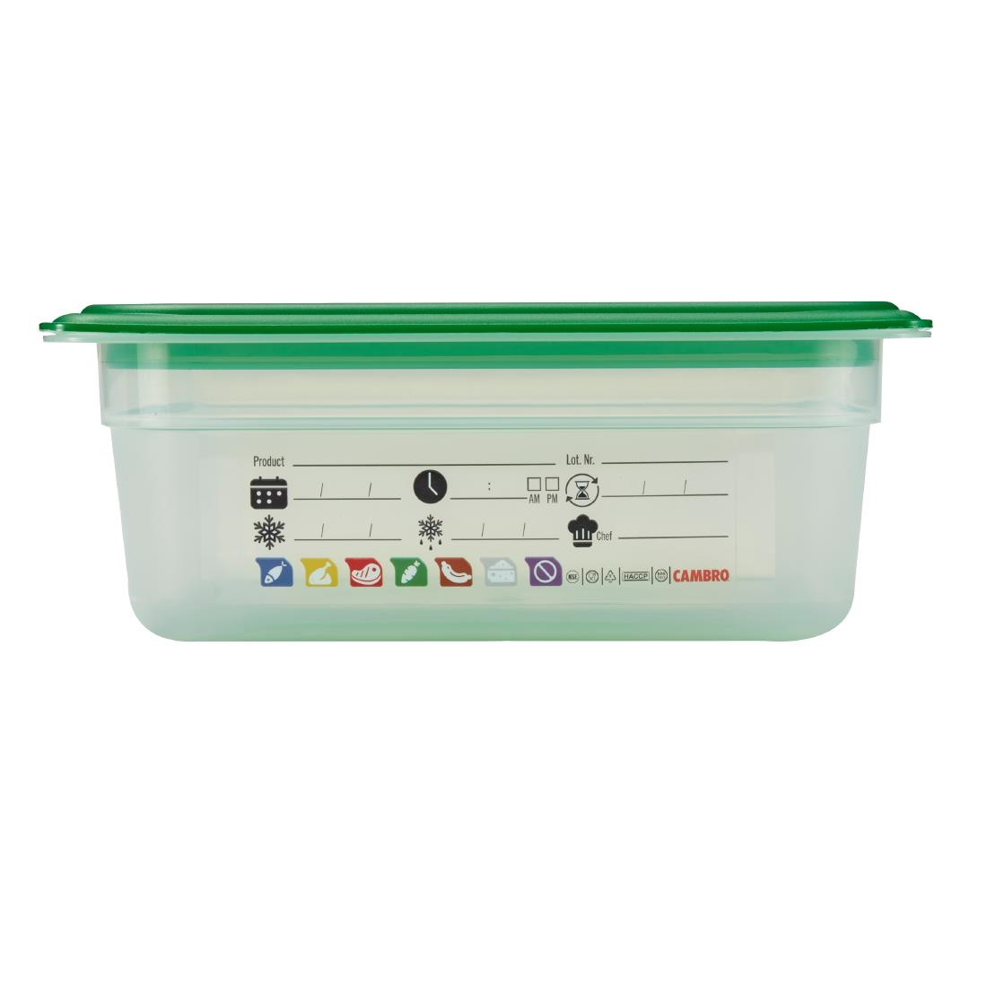 Cambro Safetrak IML Polypropylene Food Storage Container 1-2 GN 100mm (JN505)