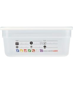 Cambro Safetrak IML Polypropylene Food Storage Container 1-2 GN 100mm (JN505)