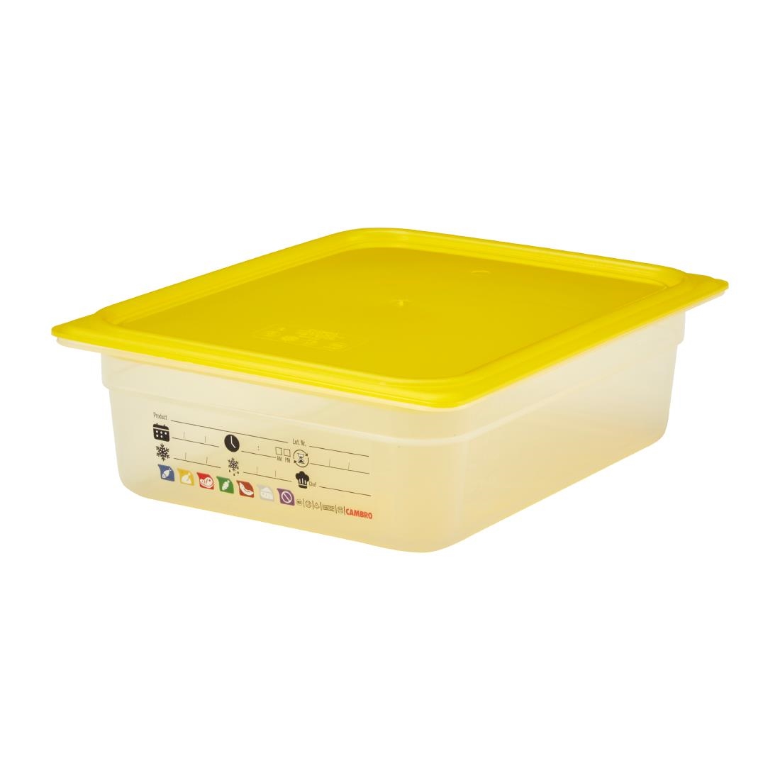 Cambro Safetrak IML Polypropylene Food Storage Container 1-2 GN 100mm (JN505)