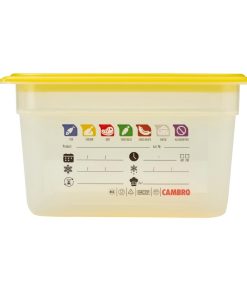 Cambro Safetrak IML Polypropylene Food Storage Container 1-2 GN 150mm (JN506)