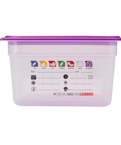 Cambro Safetrak IML Polypropylene Food Storage Container 1-2 GN 150mm (JN506)
