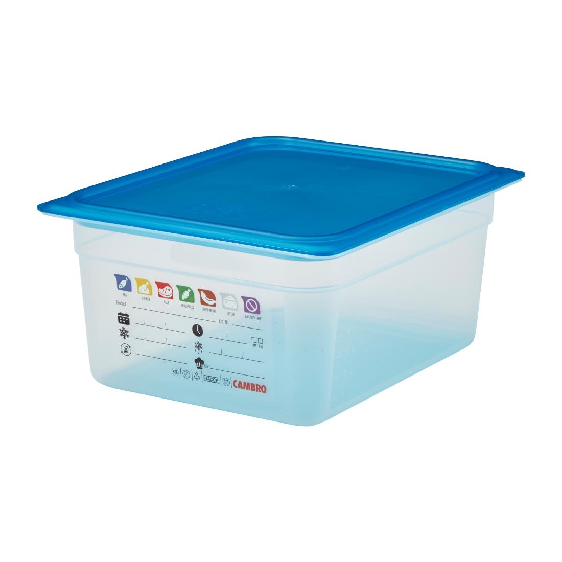 Cambro Safetrak IML Polypropylene Food Storage Container 1-2 GN 150mm (JN506)
