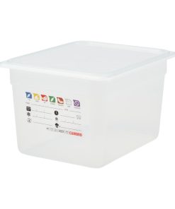 Cambro Safetrak IML Polypropylene Food Storage Container 1-2 GN 200mm (JN507)