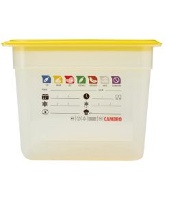 Cambro Safetrak IML Polypropylene Food Storage Container 1-2 GN 200mm (JN507)
