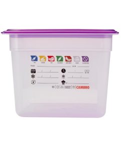 Cambro Safetrak IML Polypropylene Food Storage Container 1-2 GN 200mm (JN507)