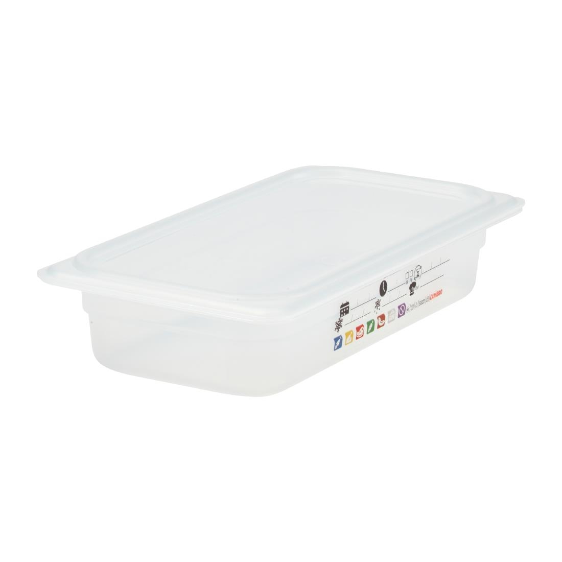 Cambro Safetrak IML Polypropylene Food Storage Container 1-3 GN 65mm (JN508)