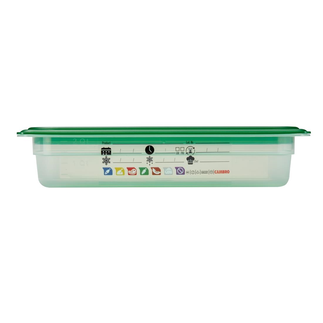 Cambro Safetrak IML Polypropylene Food Storage Container 1-3 GN 65mm (JN508)
