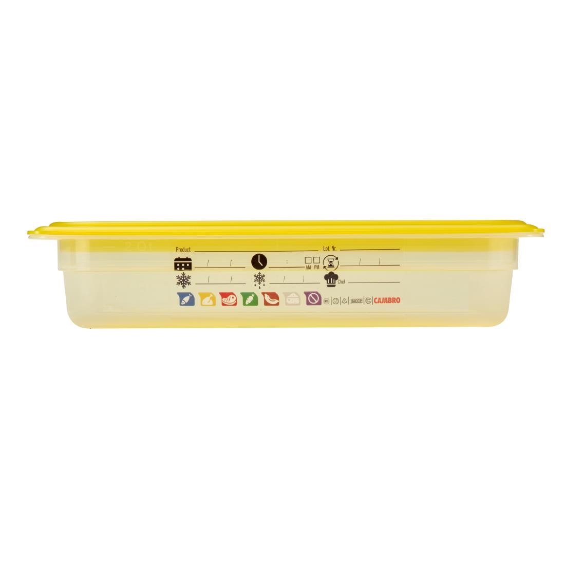 Cambro Safetrak IML Polypropylene Food Storage Container 1-3 GN 65mm (JN508)