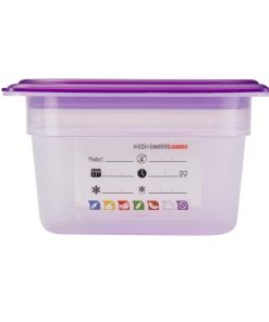 Cambro Safetrak IML Polypropylene Food Storage Container 1-3 GN 100mm (JN509)