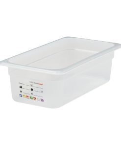 Cambro Safetrak IML Polypropylene Food Storage Container 1-3 GN 100mm (JN509)