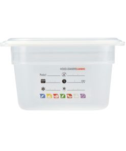 Cambro Safetrak IML Polypropylene Food Storage Container 1-3 GN 100mm (JN509)