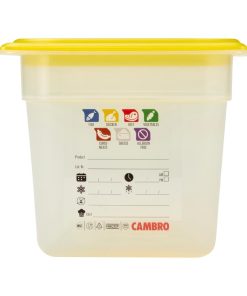 Cambro Safetrak IML Polypropylene Food Storage Container 1-3 GN 150mm (JN510)