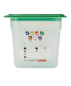 Cambro Safetrak IML Polypropylene Food Storage Container 1-3 GN 150mm (JN510)