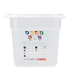 Cambro Safetrak IML Polypropylene Food Storage Container 1-3 GN 150mm (JN510)
