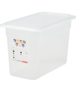 Cambro Safetrak IML Polypropylene Food Storage Container 1-3 GN 200mm (JN511)