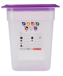 Cambro Safetrak IML Polypropylene Food Storage Container 1-3 GN 200mm (JN511)