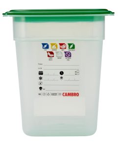Cambro Safetrak IML Polypropylene Food Storage Container 1-3 GN 200mm (JN511)