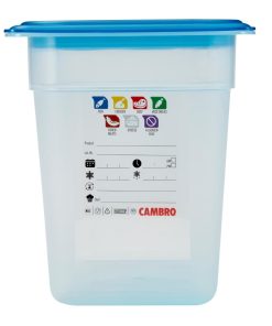 Cambro Safetrak IML Polypropylene Food Storage Container 1-3 GN 200mm (JN511)