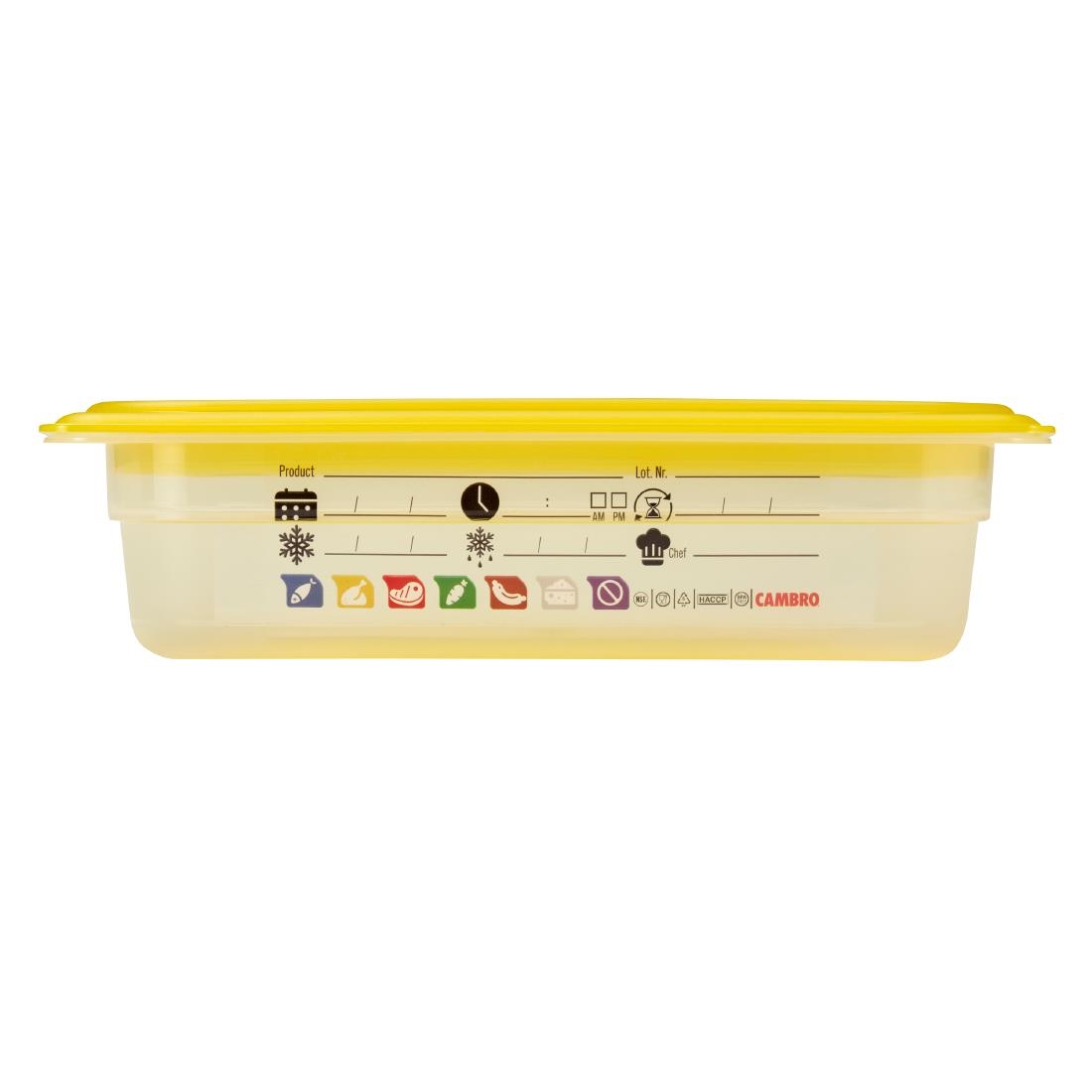 Cambro Safetrak IML Polypropylene Food Storage Container 1-4 GN 65mm (JN512)