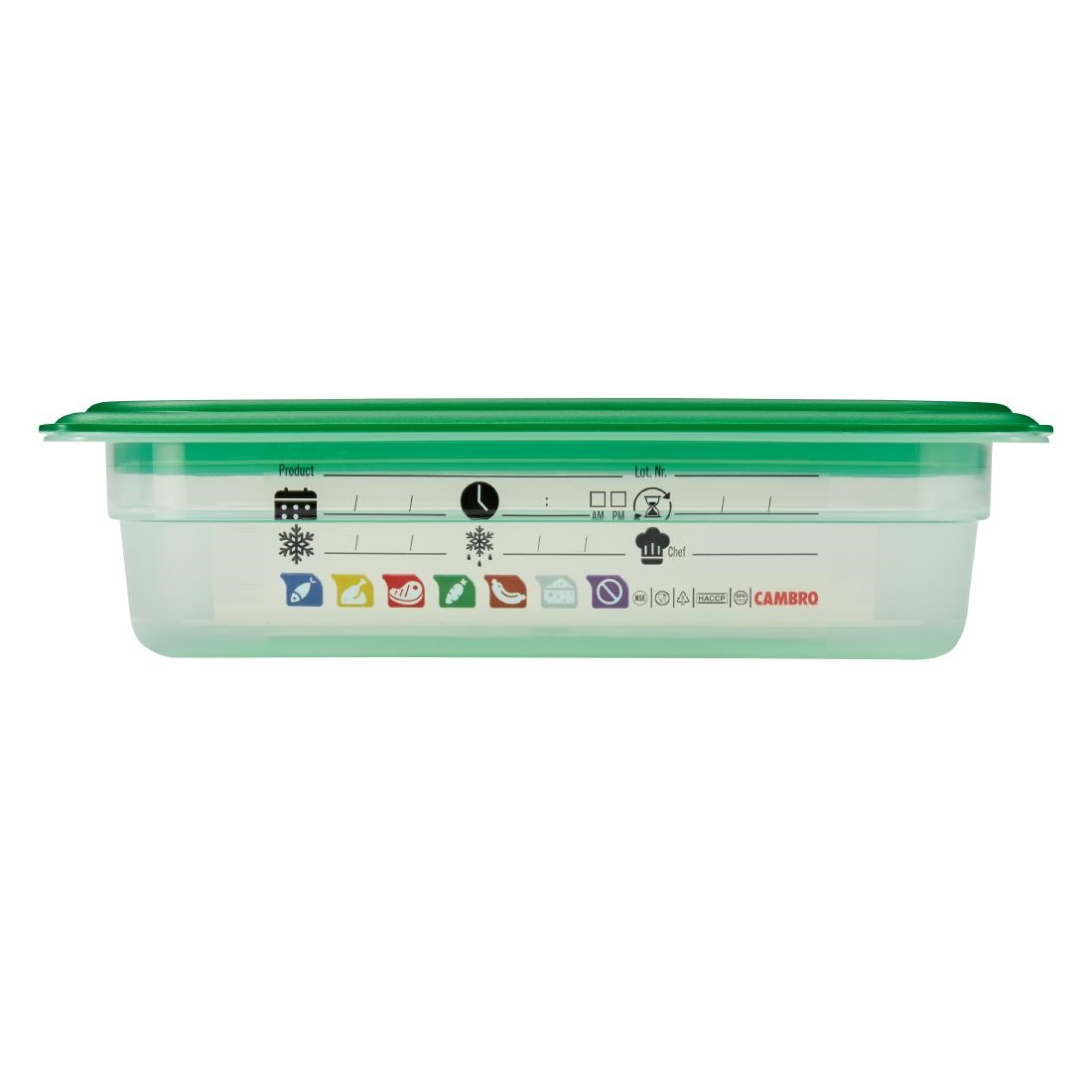 Cambro Safetrak IML Polypropylene Food Storage Container 1-4 GN 65mm (JN512)