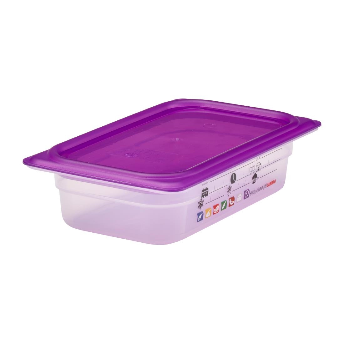 Cambro Safetrak IML Polypropylene Food Storage Container 1-4 GN 65mm (JN512)