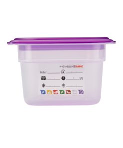 Cambro Safetrak IML Polypropylene Food Storage Container 1-4 GN 100mm (JN513)