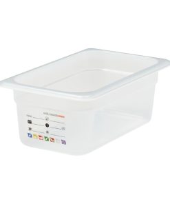Cambro Safetrak IML Polypropylene Food Storage Container 1-4 GN 100mm (JN513)