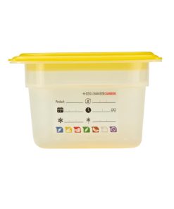 Cambro Safetrak IML Polypropylene Food Storage Container 1-4 GN 100mm (JN513)