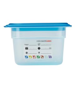 Cambro Safetrak IML Polypropylene Food Storage Container 1-4 GN 100mm (JN513)