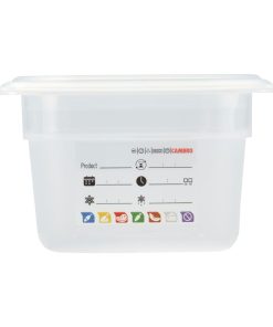 Cambro Safetrak IML Polypropylene Food Storage Container 1-4 GN 100mm (JN513)