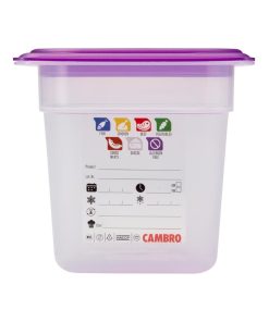 Cambro Safetrak IML Polypropylene Food Storage Container 1-4 GN 150mm (JN514)
