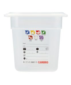 Cambro Safetrak IML Polypropylene Food Storage Container 1-4 GN 150mm (JN514)