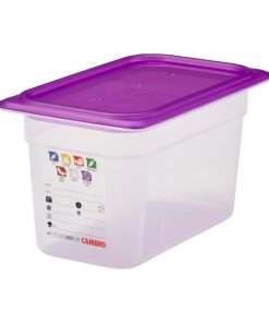 Cambro Safetrak IML Polypropylene Food Storage Container 1-4 GN 150mm (JN514)