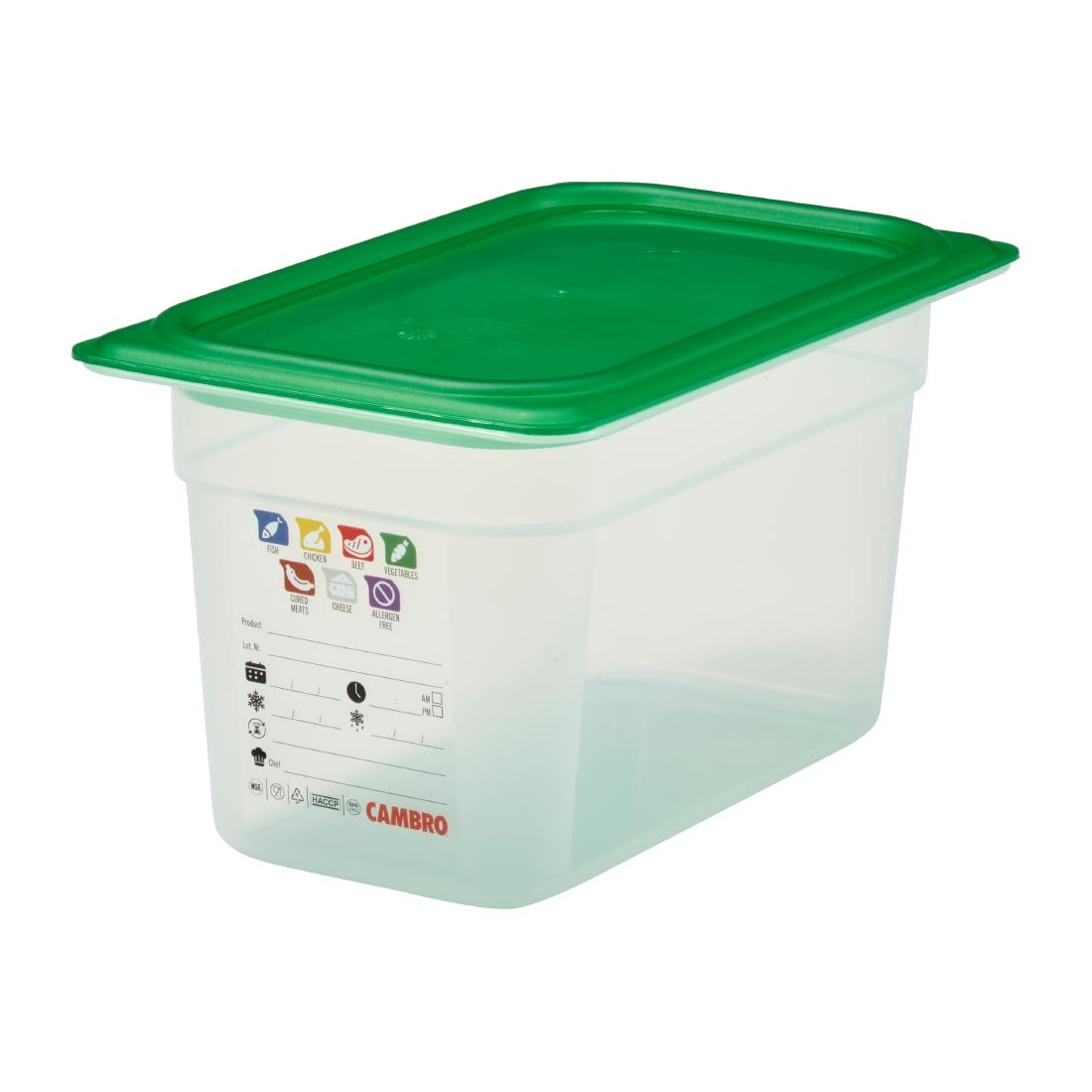 Cambro Safetrak IML Polypropylene Food Storage Container 1-4 GN 150mm (JN514)