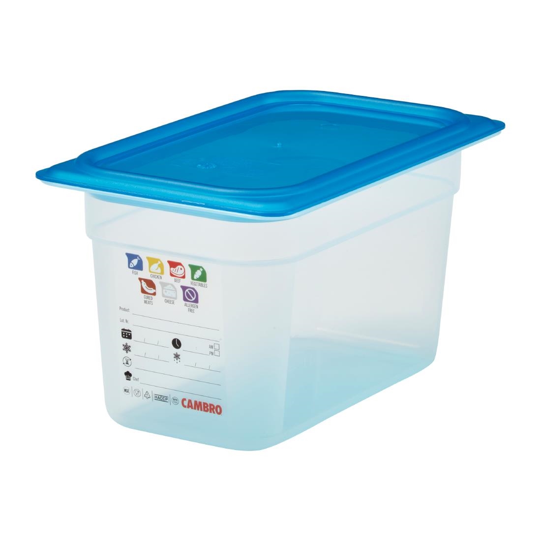 Cambro Safetrak IML Polypropylene Food Storage Container 1-4 GN 150mm (JN514)