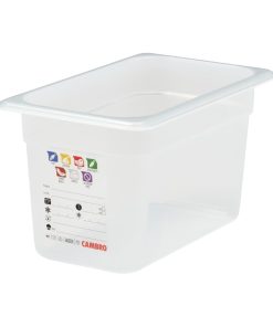 Cambro Safetrak IML Polypropylene Food Storage Container 1-4 GN 150mm (JN514)