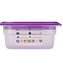 Cambro Safetrak IML Polypropylene Food Storage Container 1-6 GN 65mm (JN515)