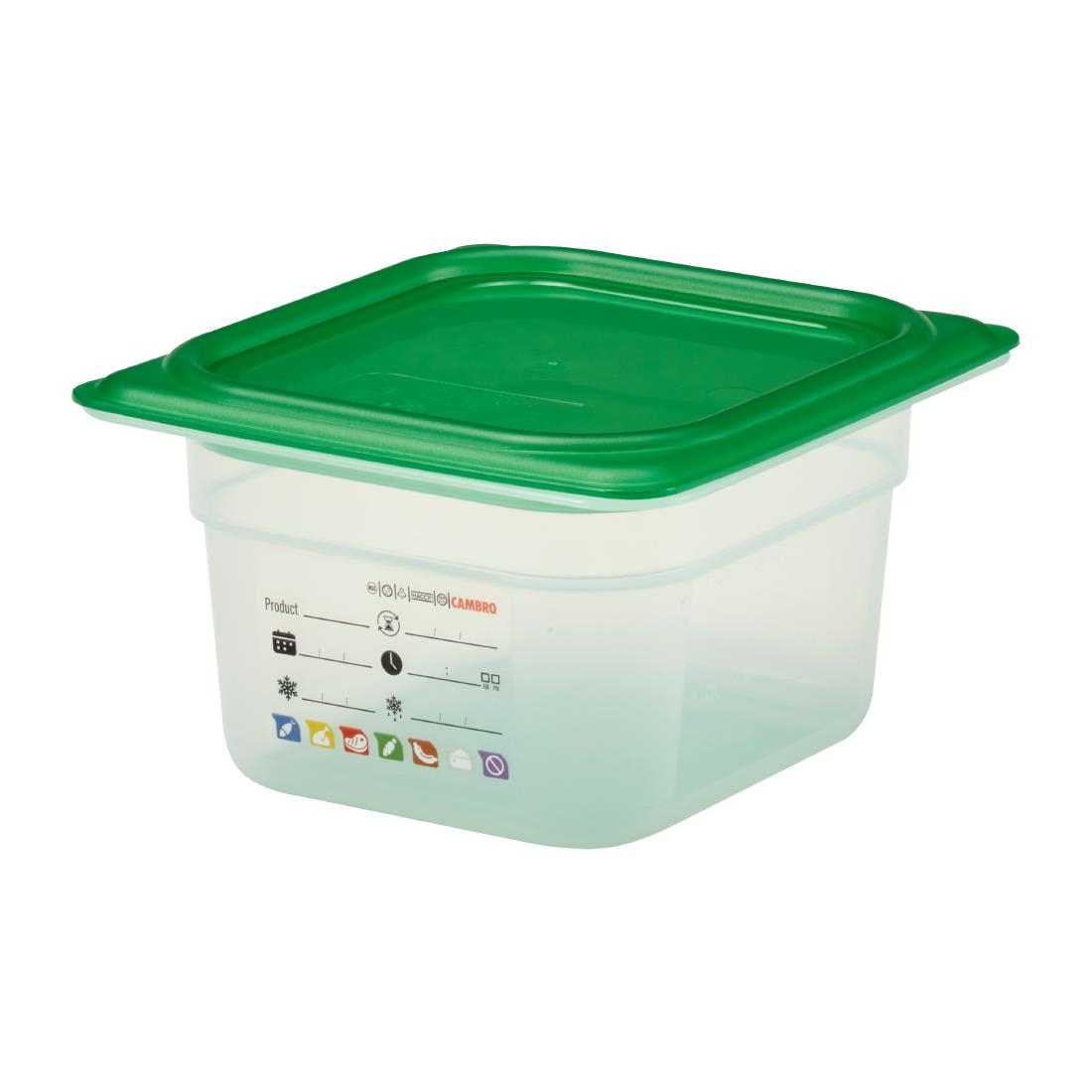 Cambro Safetrak IML Polypropylene Food Storage Container 1-6 GN 100mm (JN516)