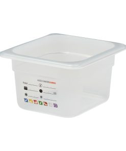 Cambro Safetrak IML Polypropylene Food Storage Container 1-6 GN 100mm (JN516)