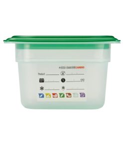 Cambro Safetrak IML Polypropylene Food Storage Container 1-6 GN 100mm (JN516)