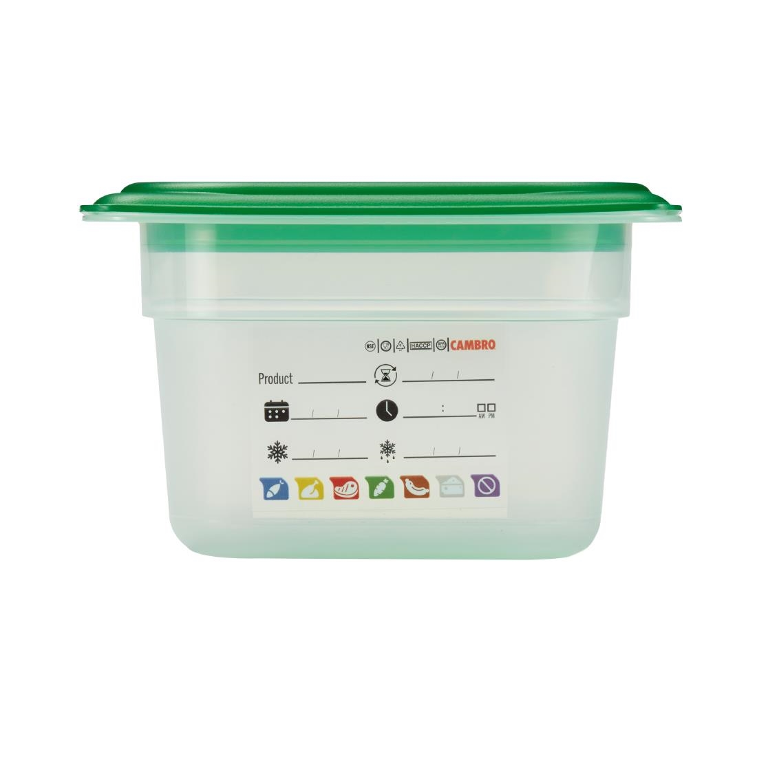 Cambro Safetrak IML Polypropylene Food Storage Container 1-6 GN 100mm (JN516)