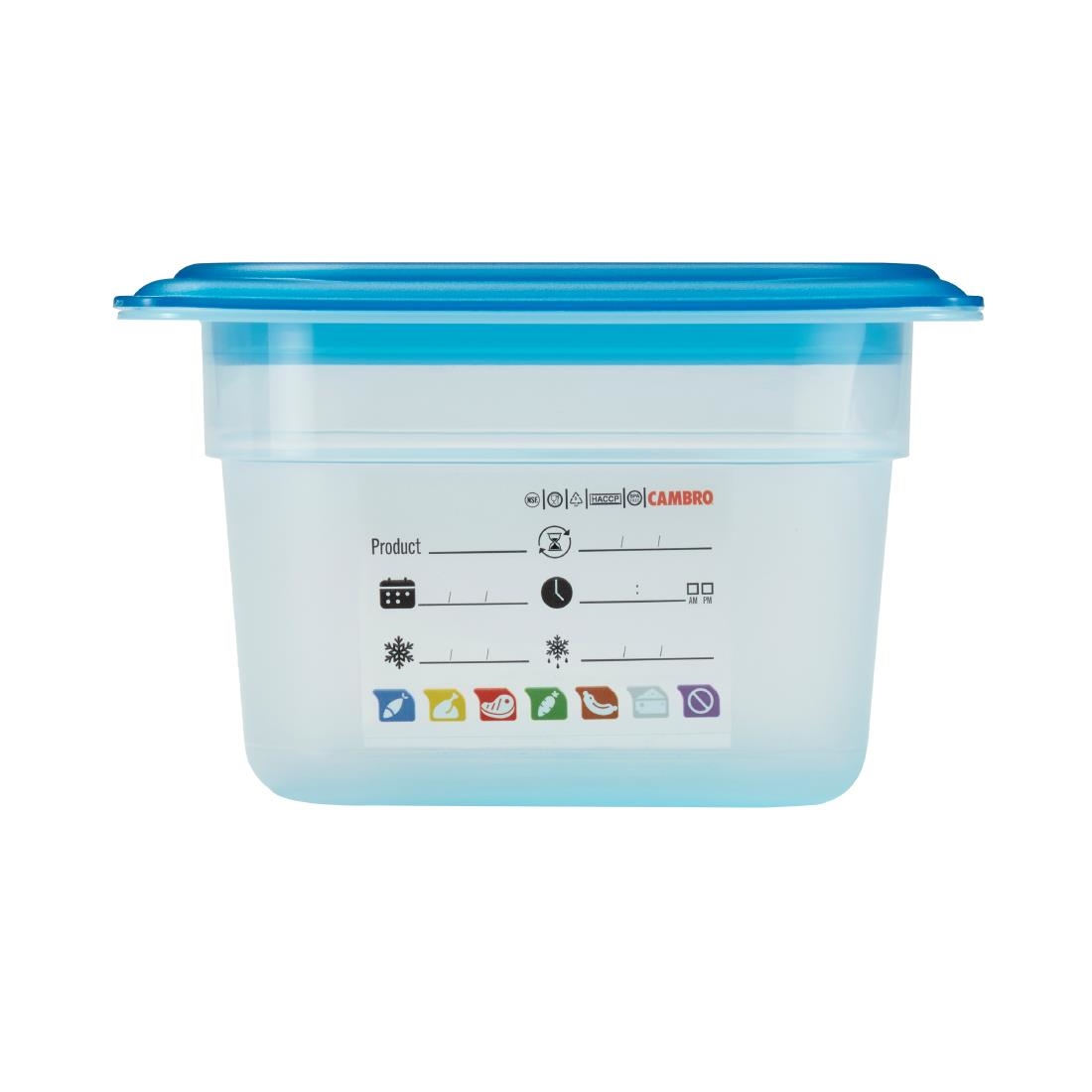 Cambro Safetrak IML Polypropylene Food Storage Container 1-6 GN 100mm (JN516)