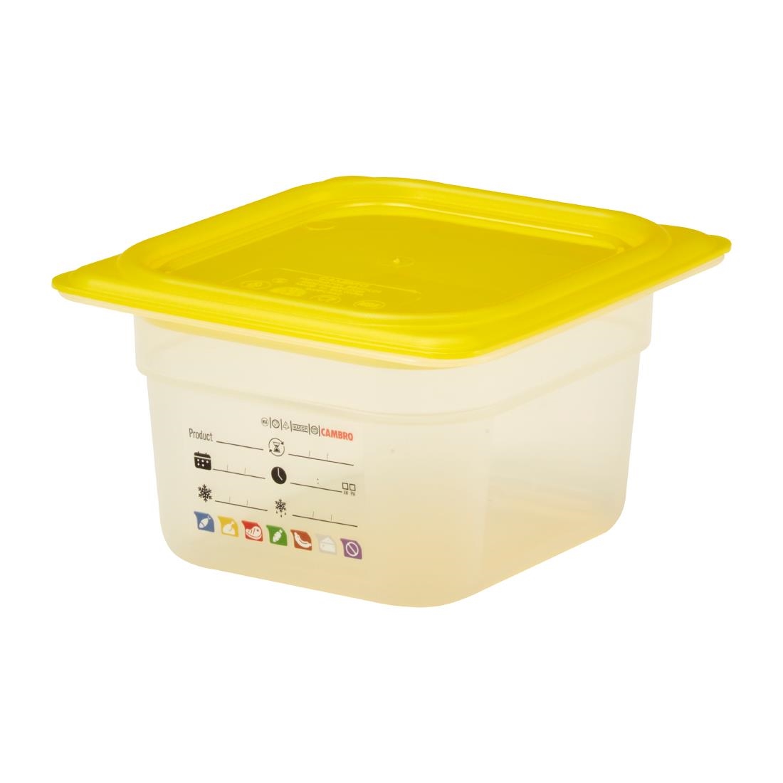 Cambro Safetrak IML Polypropylene Food Storage Container 1-6 GN 100mm (JN516)