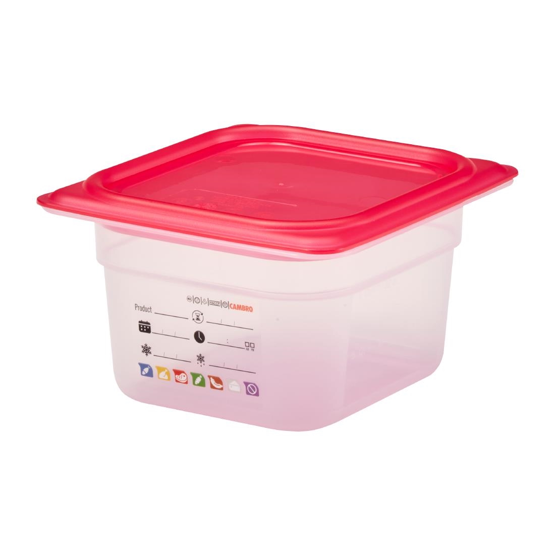 Cambro Safetrak IML Polypropylene Food Storage Container 1-6 GN 100mm (JN516)