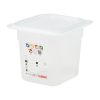 Cambro Safetrak IML Polypropylene Food Storage Container 1-6 GN 150mm (JN517)