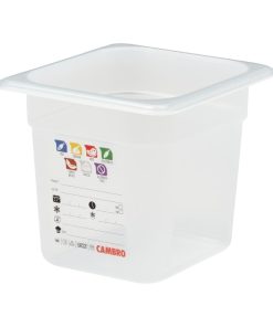 Cambro Safetrak IML Polypropylene Food Storage Container 1-6 GN 150mm (JN517)