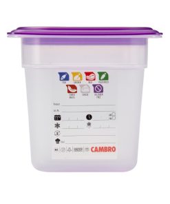 Cambro Safetrak IML Polypropylene Food Storage Container 1-6 GN 150mm (JN517)