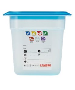 Cambro Safetrak IML Polypropylene Food Storage Container 1-6 GN 150mm (JN517)