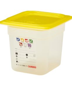 Cambro Safetrak IML Polypropylene Food Storage Container 1-6 GN 150mm (JN517)