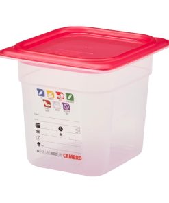 Cambro Safetrak IML Polypropylene Food Storage Container 1-6 GN 150mm (JN517)